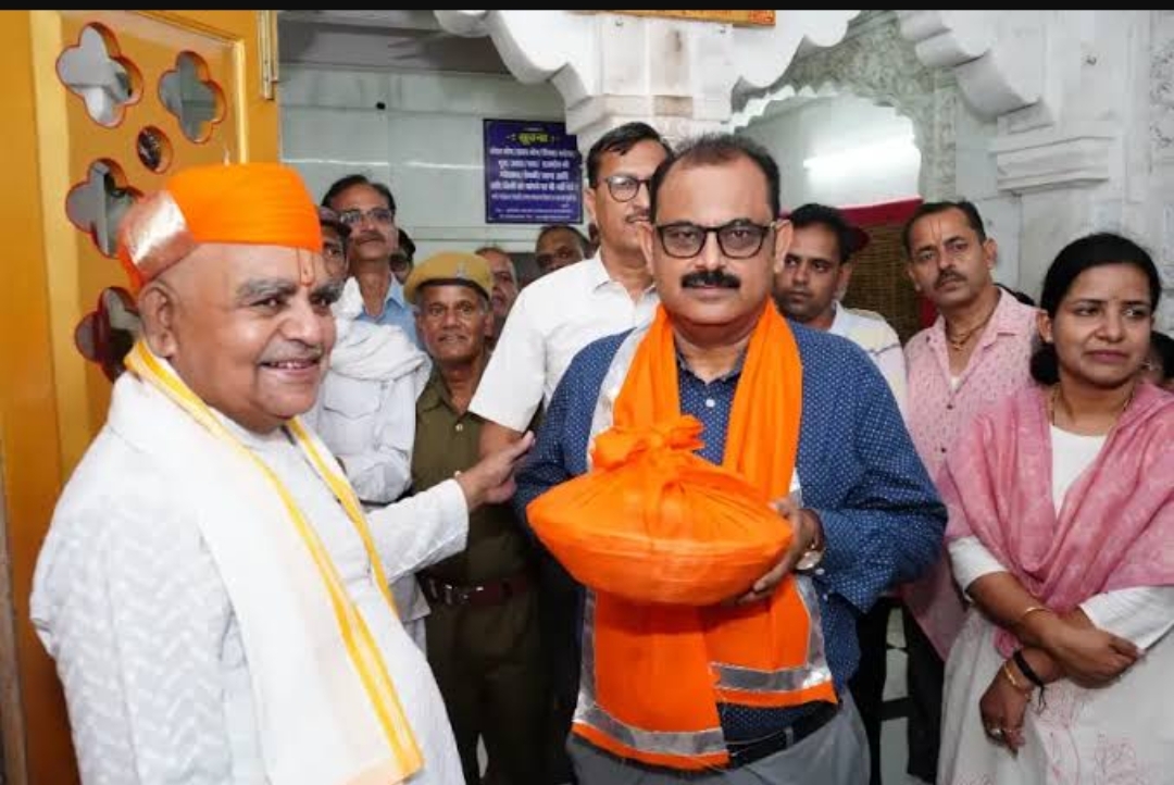 श्रीनाथ जी के दर्शन के साथ शुरू हुआ नई जिम्मेदारी का सफर: आईएएस अरुण हसीजा ने संभाला राजसमंद कलेक्टर का कार्यभार